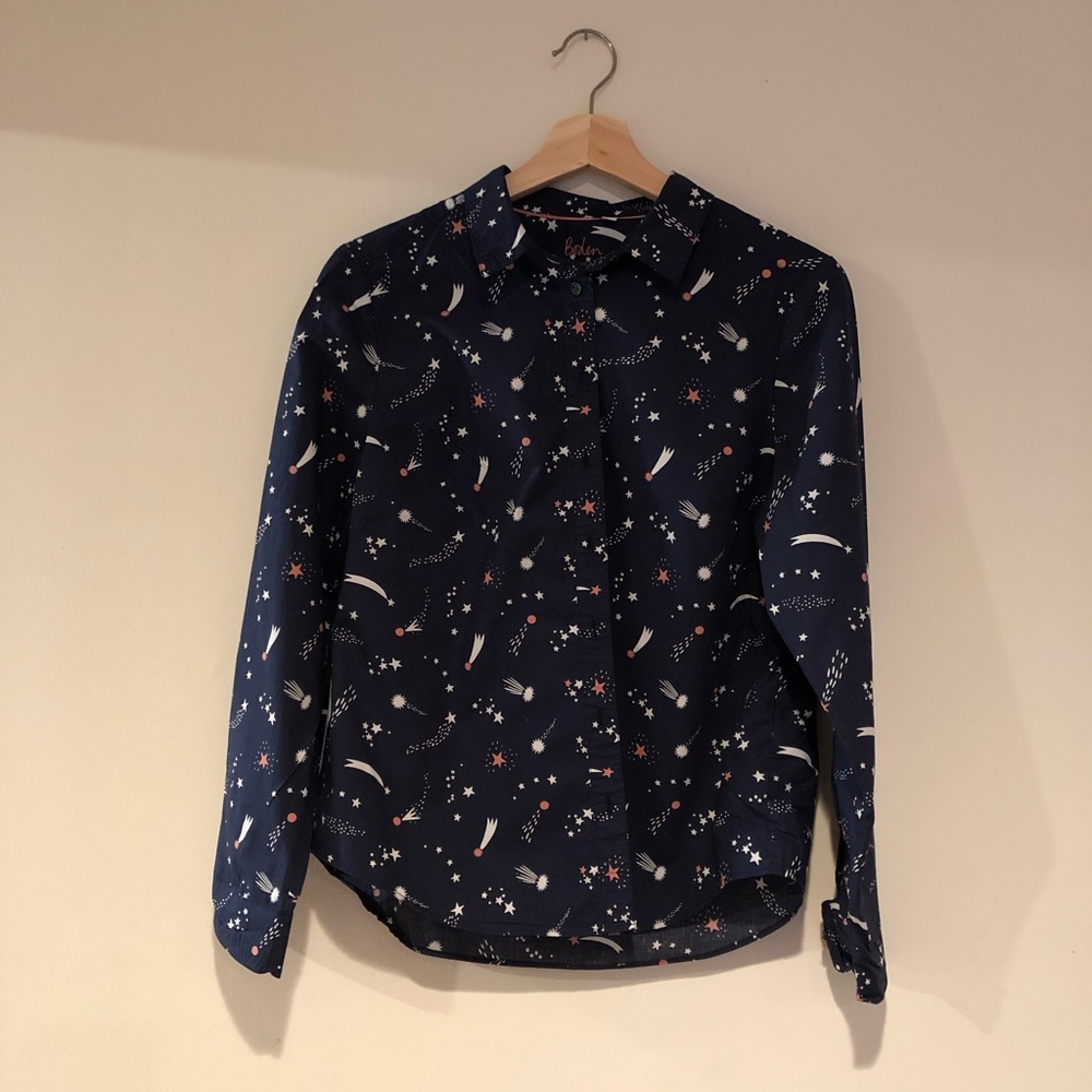 Boden Classic Button Down Shirt in Celestial Print